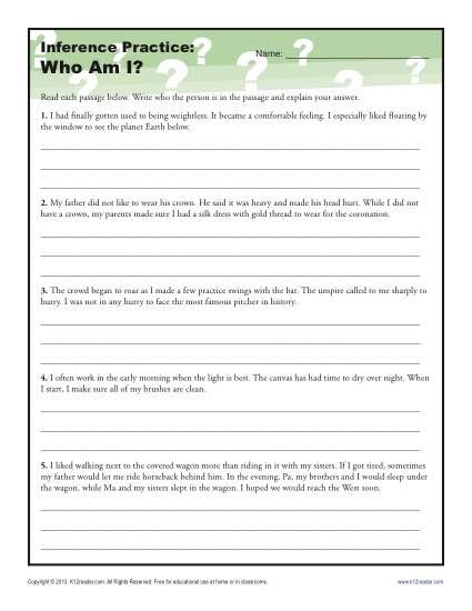 4th Grade Inference Worksheets Grade 4
