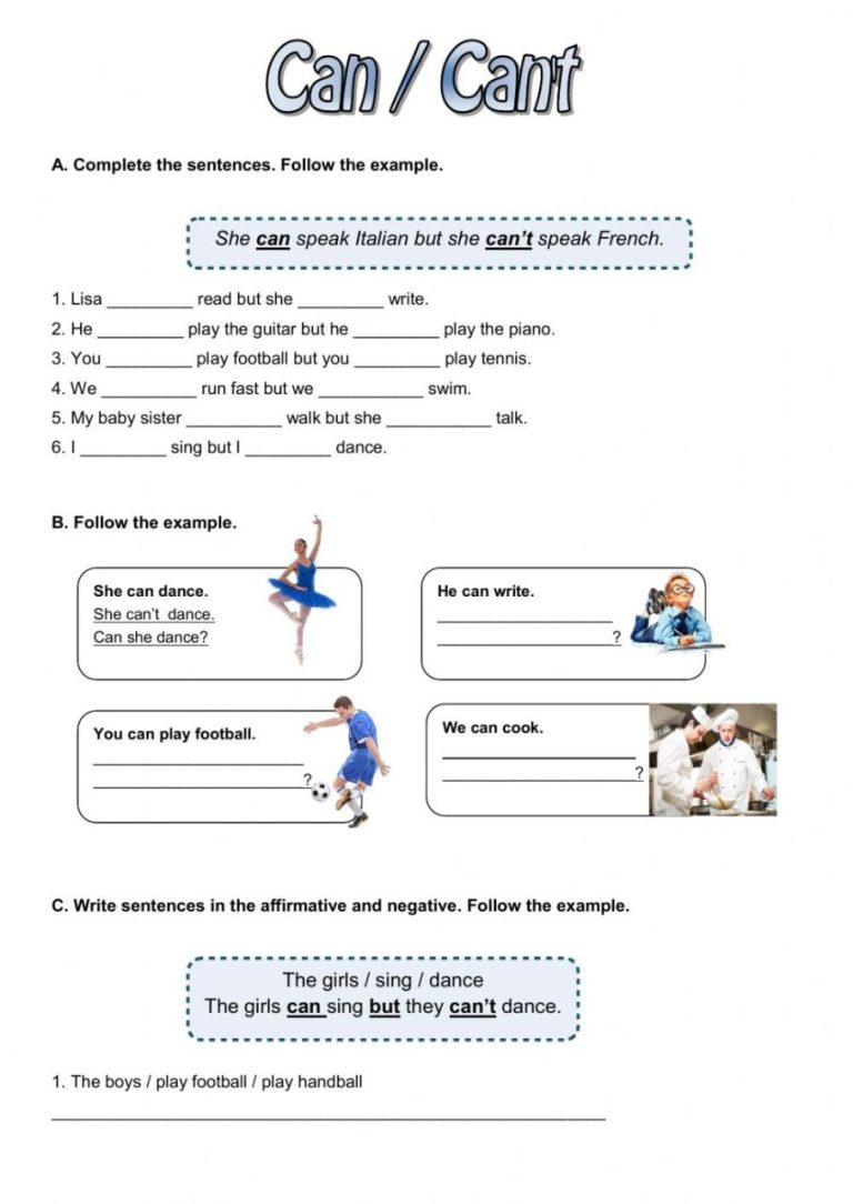 Modal Verbs Worksheets For Grade 5