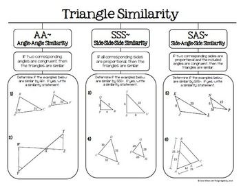 Similar Triangles Worksheet Grade 9 Pdf