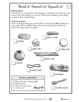 First Grade Science Worksheets For Grade 1 Materials