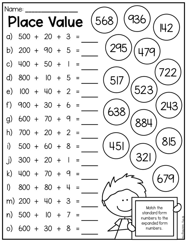 Free 2Nd Grade Math Worksheets Place Value