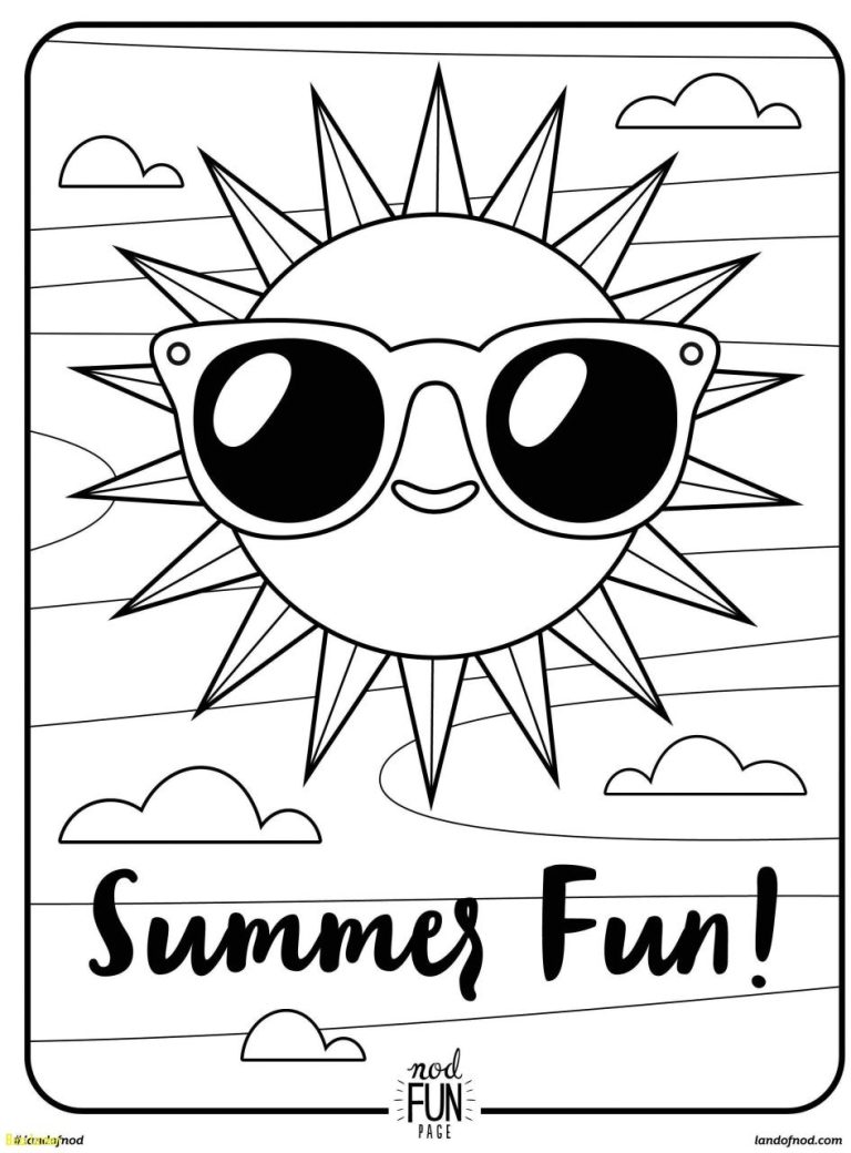 Color Pages Printable Summer
