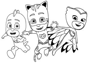 Pj masks to print for free PJ Masks Kids Coloring Pages