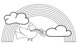 Rainbow (Nature) Page 2 Printable coloring pages