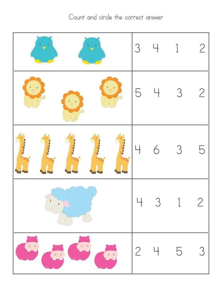 Maths Worksheets For Kindergarten
