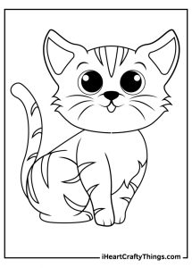 Cute Kitten Coloring Pages (Updated 2021)