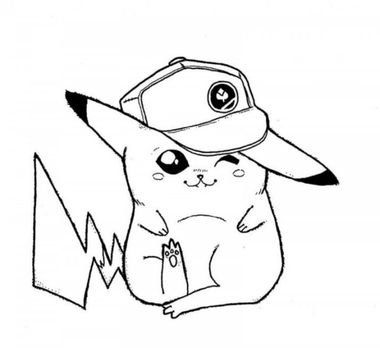 Pikachu Coloring Pages Cute
