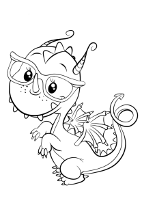 Cute Dragon Coloring pages for you