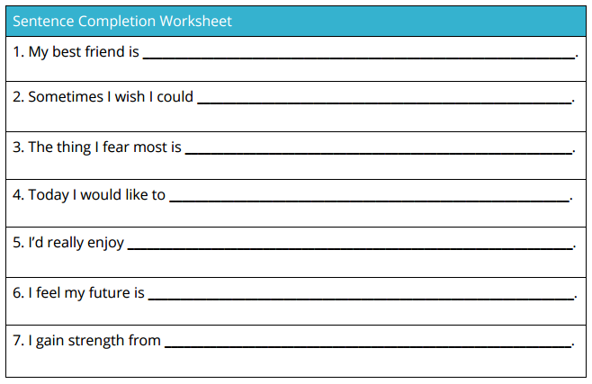 Printable Self Esteem Worksheets For Adults Pdf