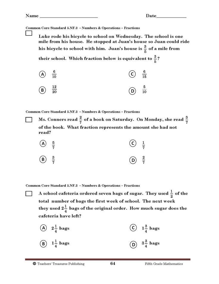 Math Worksheets For 7Th Grade Common Core