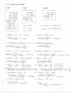 dimensional analysis worksheets with answer key Yahoo Search Results
