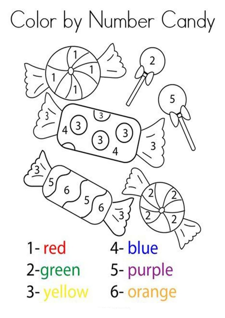 Coloring Numbers Worksheets Kindergarten