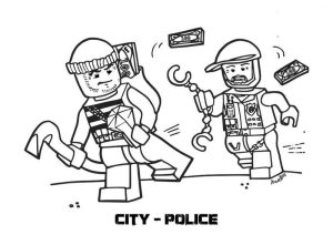 Lego City Police Chase Coloring Page Lego city police, Lego coloring