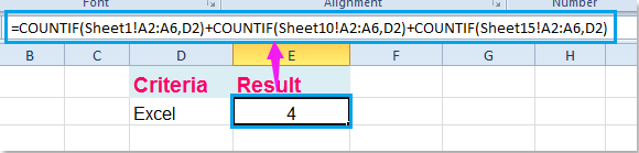 Can You Use Countif Across Multiple Worksheets