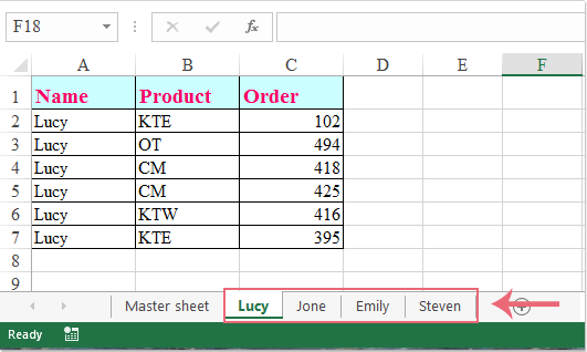 How To Split Excel Sheet Into Multiple Worksheets Based On Rows