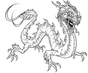 Mythological Dragons 35 Dragon coloring pages and pictures Print