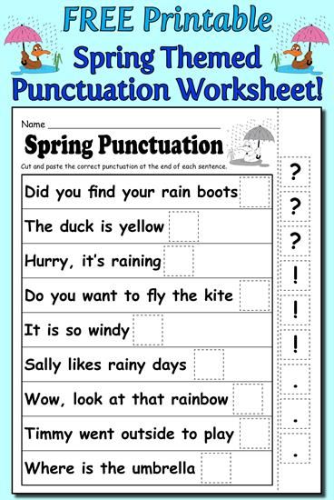 Punctuation Worksheets Pdf With Answers