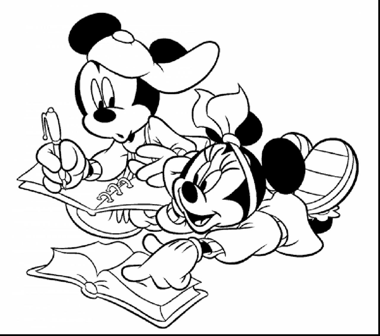 Mickey Mouse Coloring Pages Easy