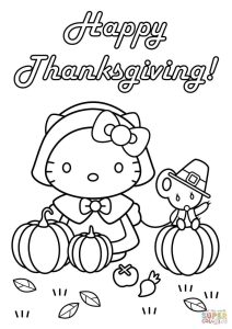 Easy Thanksgiving Coloring Pages at Free printable