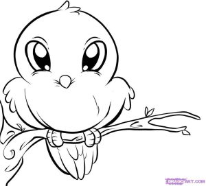 ini Cute Bird Coloring Pages