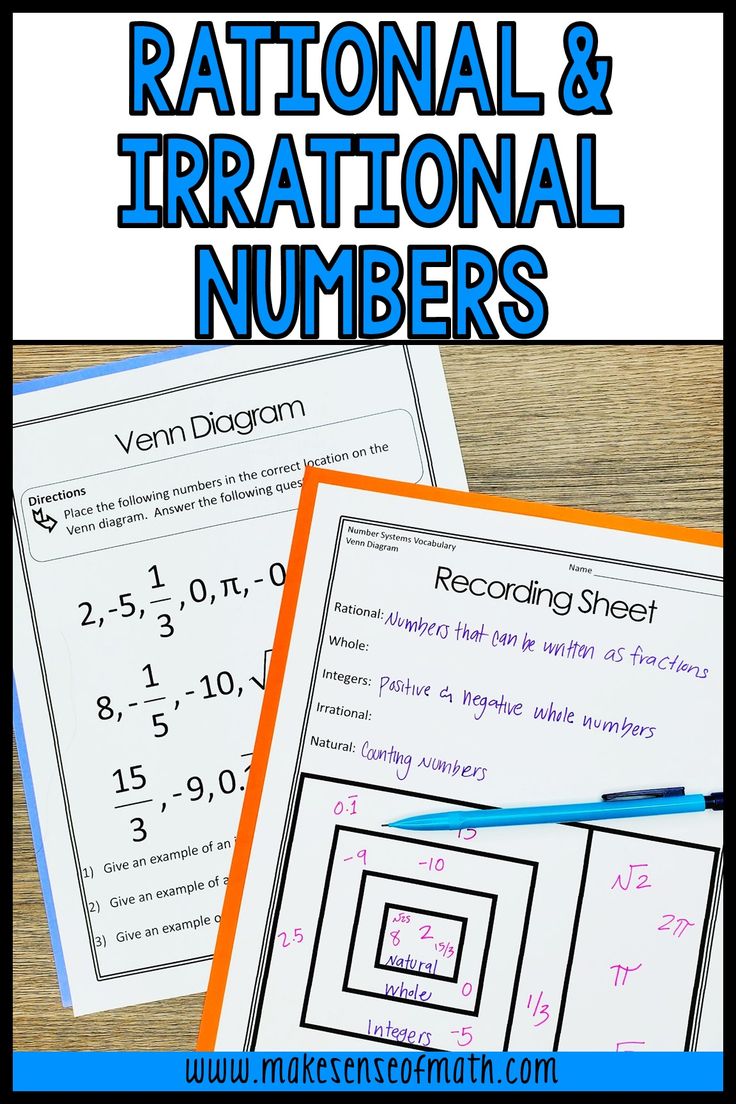 The Real Number System Rational and Irrational Numbers Math Stations