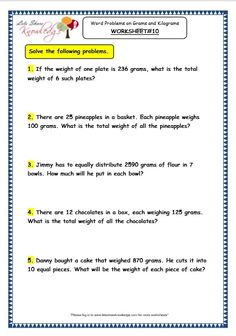 Simple Division Word Problems Grade 3