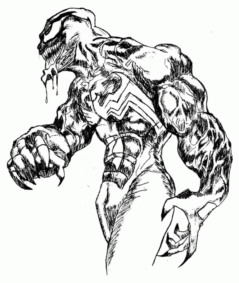 Venom Coloring Pages To Print