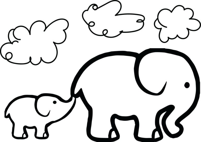 Elephant Coloring Pages Printable