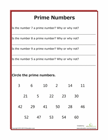 Sixth Grade 6th Grade Prime Factorization Worksheet With Answers