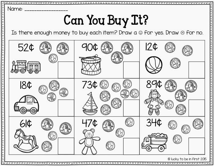 Counting Money Worksheets For Kids