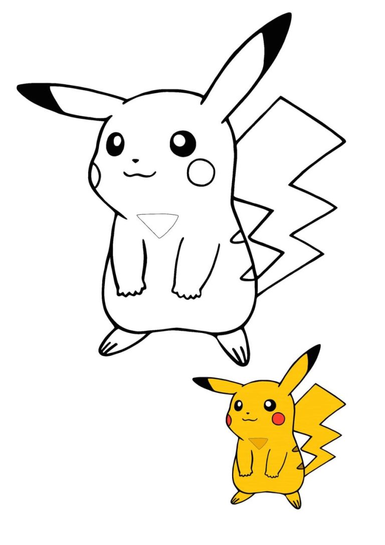 Pokemon Coloring Pages Pikachu