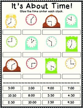 Printable 1st Grade Cut And Paste Worksheets