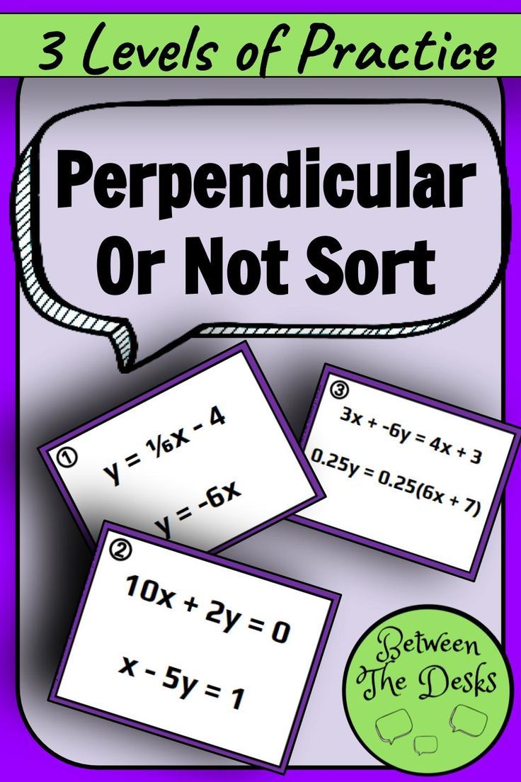Parallel Perpendicular Or Neither Card Sort Answer Key