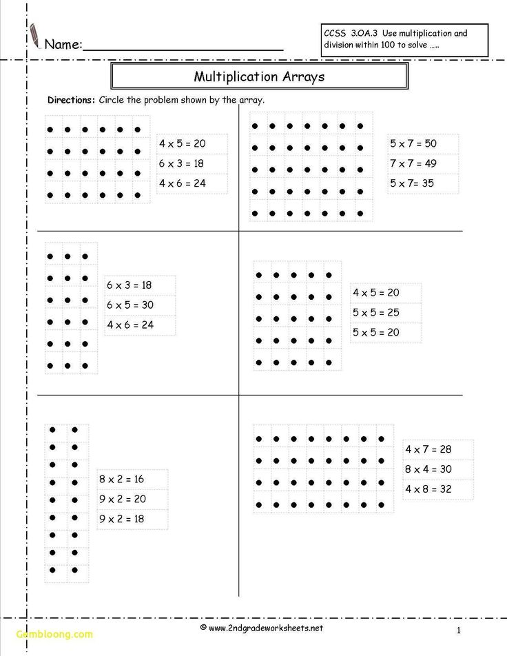 2 Grade Multiplication Worksheets
