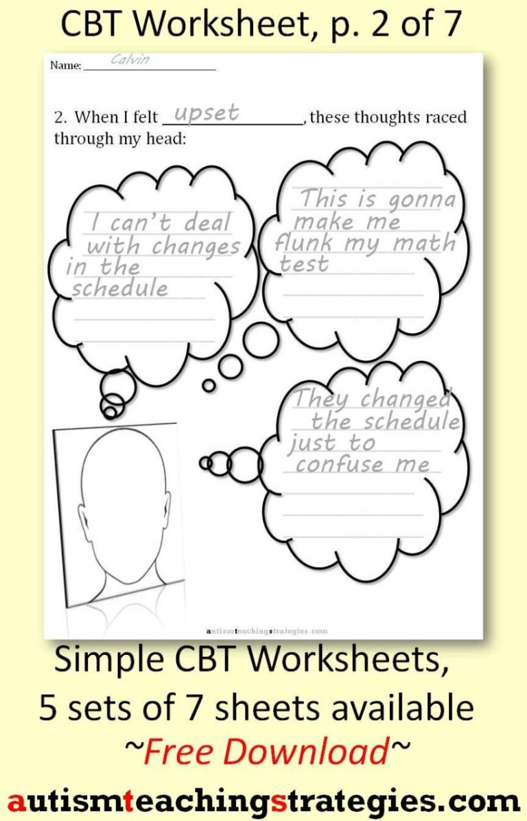 Free Printable Anxiety Worksheets For Kids