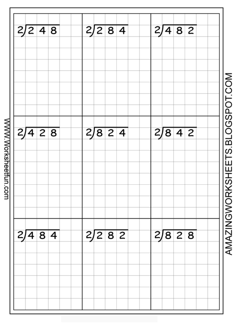 Free Printable 4Th Grade Math Division Worksheets
