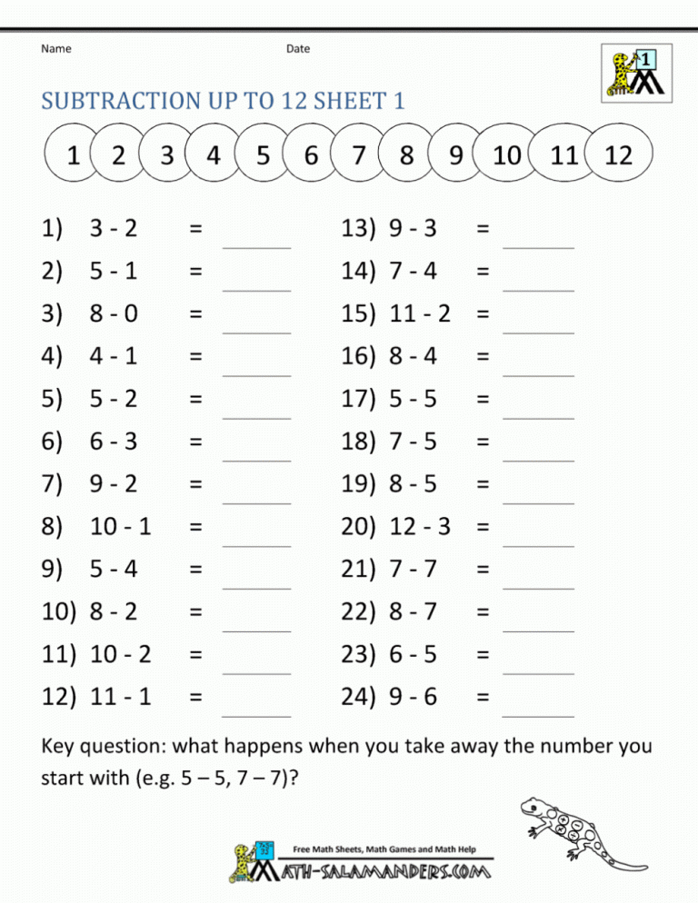 Math Worksheets Printable 5Th Grade
