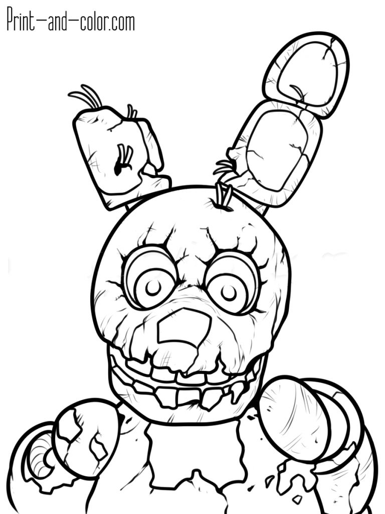 Fnaf Coloring Pages All Characters