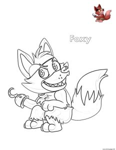 Fnaf Foxy Coloring Pages at Free printable colorings