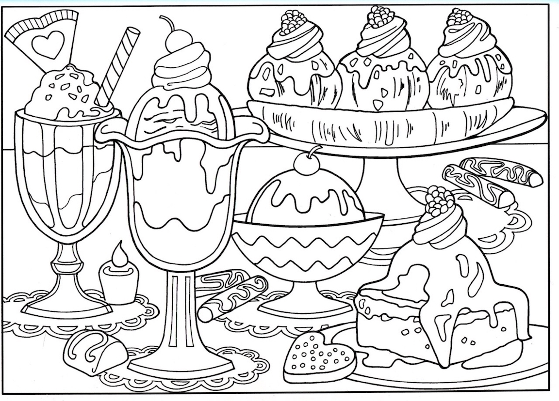 Food Coloring Pages Free Printable