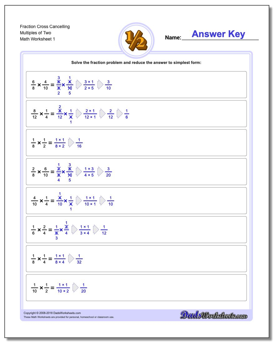 Fraction Multiplication Worksheets 5Th Grade