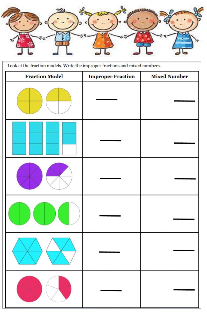Easy Mixed Number Multiplication Worksheets