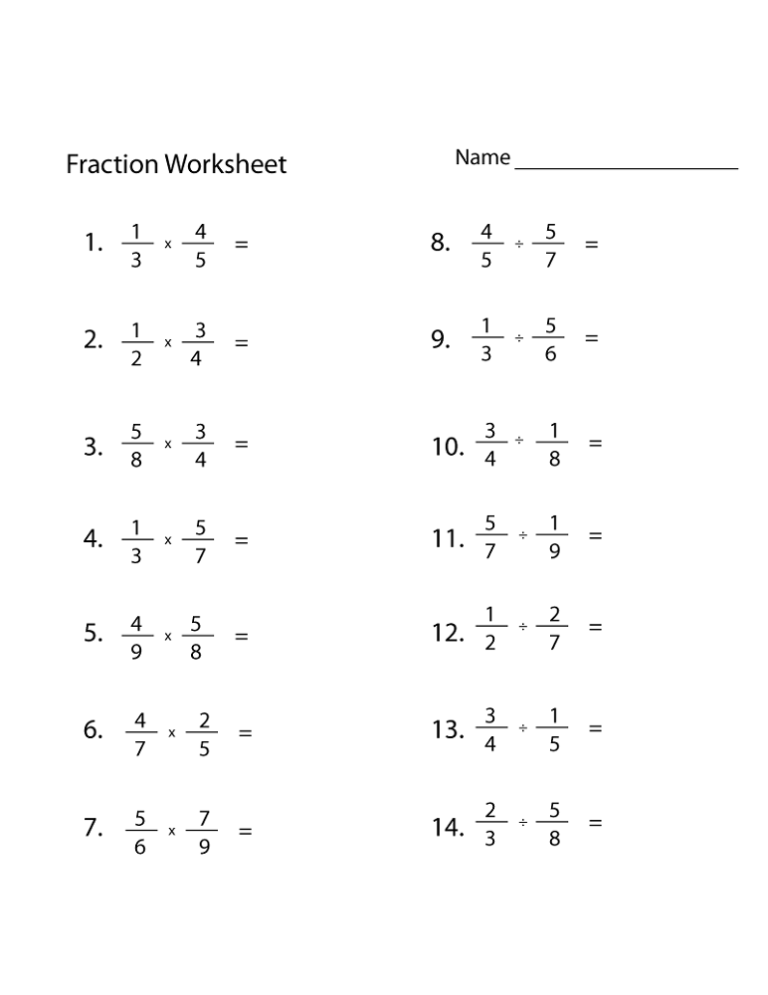 Sixth Grade Math Worksheets Pdf