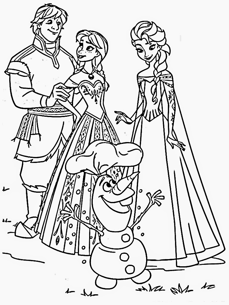 Frozen Coloring Pages Free
