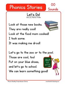Reading Comprehension Worksheet Let's Go!