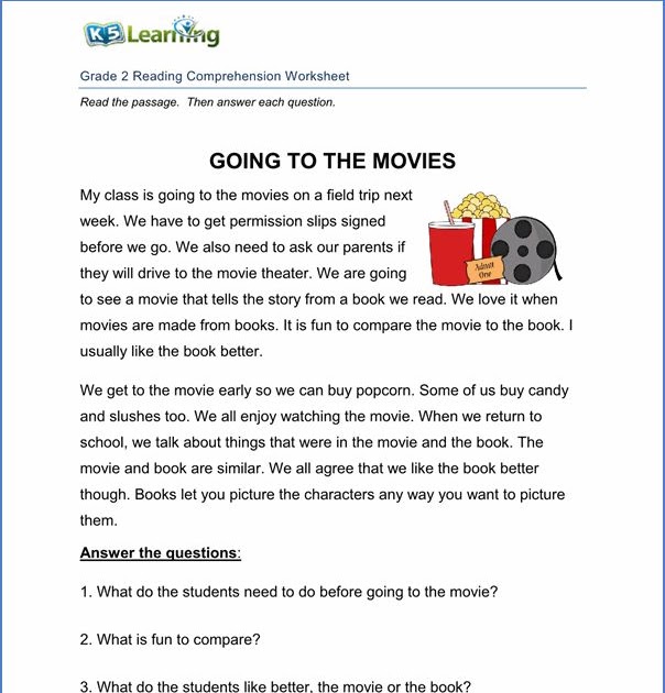 3rd Grade Reading Comprehension Test Pdf DIY Worksheet