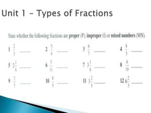 Grade 9 Maths Fractions 1