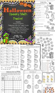 5th Grade Halloween Themed Math Worksheets