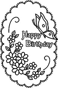 Printable Coloring Pages Birthday / Happy Birthday Sign