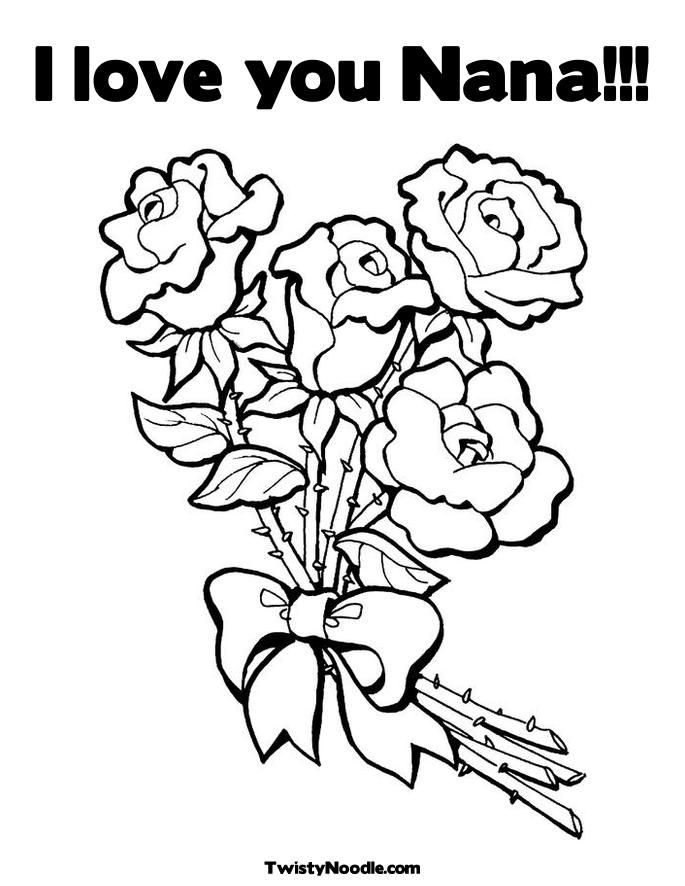 Mothers Day Coloring Pages Nana